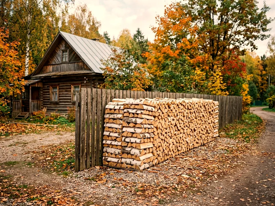 Дуб + укладка в дровник, Колпино, проезд Ольховая, 22